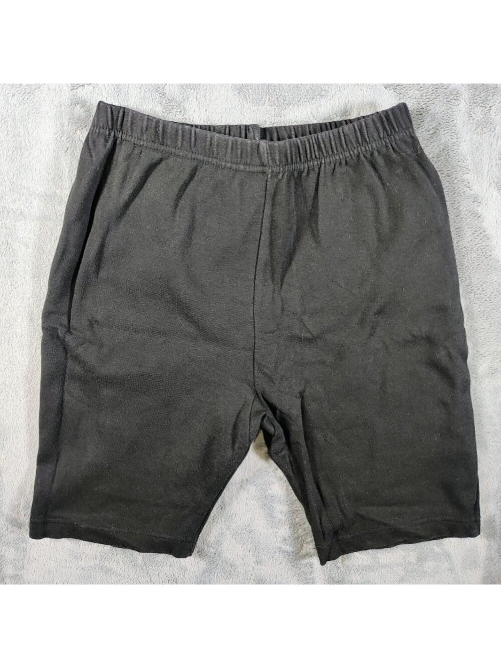 Vintage 1980s Miss Juli Black Womens Spandex Bike/Exercise Shorts (M)